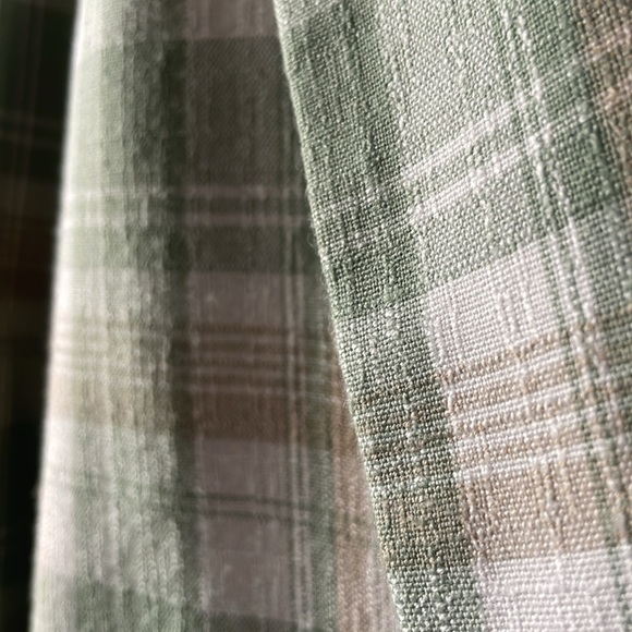 Vintage Modern Essentials green plaid button lightweight blazer - Picture 3 of 7